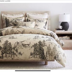 Pottery Barn Rustic forest Duvet cover King